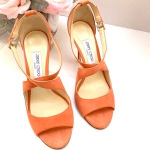 Jimmy Choo Emily Suede Crisscross Sandals